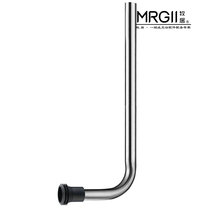 Squatting toilet flushing water pipe foot pedal hand pressing stool valve Flushing pipe stainless steel L-shaped pipe tail plug