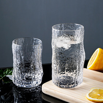 Japanese creative tree pattern Cup transparent glass water Cup teacup whiskey glass household drink cup juice cup