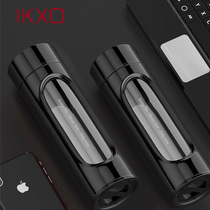 IKXO UK lead-free glass-cup mens double thermal insulation and anti-burn portable upscale bubble tea cup female water mug