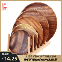 Mason new products solid wood pallets home phase Siusi round day style retro fruit pantry dried fruit snack snack dishes