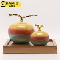 New Chinese style Modern creative TV cabinet entrance wine cabinet Handicraft decoration Ceramic storage tank decoration soft decoration