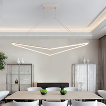  Simple personality creative led work office chandelier Nordic restaurant front desk lamp Coffee restaurant dining table lamp