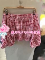 MjstyleTOPFEELING counter blouse blouse 519310021 black red