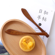 Creative solid wood mask knife jam knife butter knife dumplings wonton stuffing knife environmental protection Wood tableware