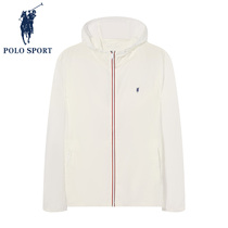Polo Sport wear men in autumn new outdoor wind - proof sports tops thin long - sleeved cap coat male