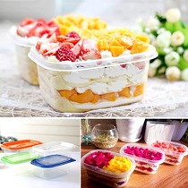 Baking packaging disposable lasagna cake mousse pudding snack box fruit fishing bean milk 280ml square box