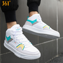 361 mens shoes medium and high board shoes 2021 Winter small white shoes casual shoes 361 Degree white shoes trendy shoes sports shoes men