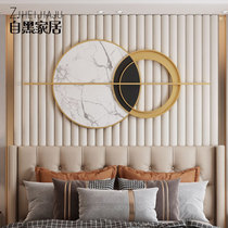 Creative metal wall decorations modern bedroom dining room light luxury iron soft wall decoration living room wall wall hanging