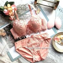 Xianan new peach heart girl gather cotton breathable thick bra set girl underwear light pink breast