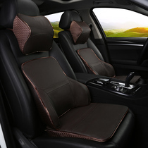  Leather memory cotton car cushion waist back protection Ultra-thin driving driving waist protector artifact backrest massage all-in-one