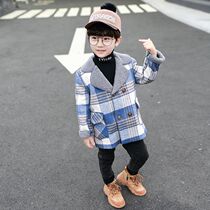 Boy gush jacket 2021 new autumn and winter money baby Thickened childrens woolen sweaty boomer baby