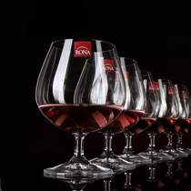 Czech RONA NONA crystal glass brandy red wine Western wine glass Western wine glass Red wine glass Whisky glass