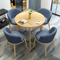 Brief Hospitality reception for talks table and chairs Combined Leisure sales office 4s Shop Coffee Break area Balcony Small Round Table