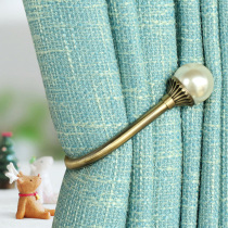 European curtain adhesive hook wall hook U hook U hook curtain strap hook Pearl wall hook buckle clip without hanging ball strap