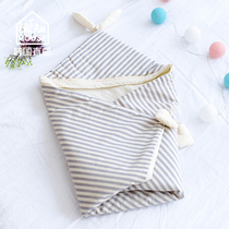 (CreamHouse) Korea cute stripe lace decoration organic cotton spring and autumn cotton warm