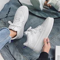 2021 New autumn high-help shoes male aj Air Force One heightening thick bottom casual sports board shoes little white tide shoes