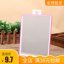 Candy color high-definition mirror desktop folding makeup mirror dressing mirror can be set up and can be hung mirror portable mirror Student dormitory