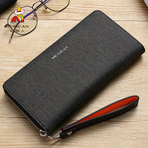 Scarecrow new mens handbag Oxford spinning youth retro fashion trend long zipper mens wallet mobile phone bag