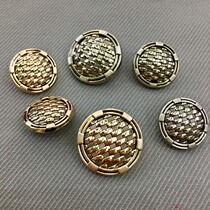 High-grade metal coat buttons for men and women decorative coat suit small incense clothes Joker round woven button