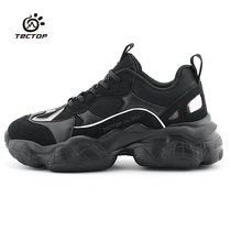 TECTOP Exploration Spring and Autumn Breathable Comfortable Women Outdoor Casual Shoes Daddy Shoes Fitness Sports High Shoes