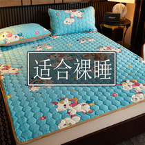 Winter flange suede mattress warm tatami bed Bedroom rental special bed bedding Foldable sponge cushion Coral Fleece