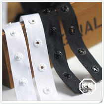 She admired buckle belt Ha clothes climbing clothing accessories black and white dark buckle with quilt cover snap strip female buckle one rice price