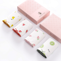 Fenteng underwear women cotton antibacterial crotch girl born sweet Japanese cotton waist breathable triangle seamless breifs