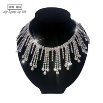 Intensive hand-stitched chain rhinestone tassel diy chain fancy drill stage clothing decorative shoes and hats clothing accessories