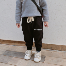 Boys sports pants 2021 new spring and autumn baby kindergarten Joker trousers children Foreign style casual pants tide