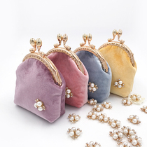 Tree In Original Handmade Bag Zero Wallet Woman Upscale Suede Mini-Mouth Gold Bag Cute Card Bag Containing Korea Buckle Bag