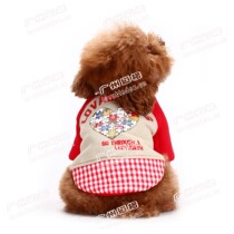 Doug love puzzle pet clothes dog cat Teddy Schnauzer warm cotton coat