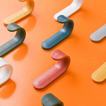 J-type creative cap Hook non-perforated non-marking adhesive hook kitchen hook household door rear fitting room hanger hook