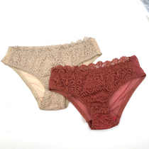French lace underwear women low waist comfortable simple breathable mesh breifs antibacterial cotton stop girl underpants head