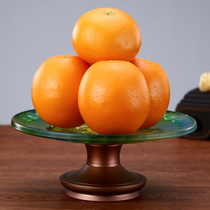 Ximanti offering Buddha before offering the fruit plate Guanyin offering products relief lotus fruit plate home high foot fruit plate