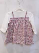 Liying room counter cut label childrens clothing baby long-sleeved baby spring and autumn knitted top girls dress