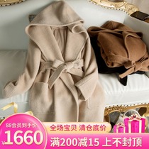 High-end imported alpaca alpaca wool coat womens long 2020 new double-sided vicuña wool coat