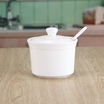 Spice Jar Kitchen ceramic combination Nordic style Japanese simple pure white bone porcelain spicy pot one creative