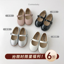 Cookiesbaby baby clothing 2019 spring new Korean version of round head princess shoes small leather shoes baby flat shoes