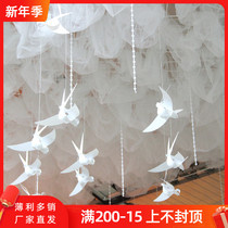 New wedding supplies simulation Little Swallow wedding ceiling decoration pendant window decoration wedding props