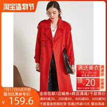 Anti-season womens clearance special counter brand discount store high-end double-sided coat womens winter counter price 2580