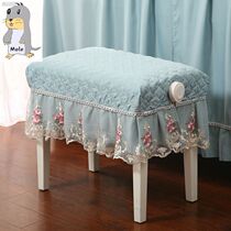 Japanese piano stool cover home simple stool set dressing table cloth lace custom-made about single lifting piano stool double