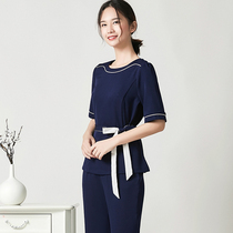 Tangyue new summer beautician beauty salon work clothes women leisure and comfortable foot bath shop work clothes set