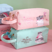 Japanese and Korean stationery box for men and women creative simple multi-functional folding pen holder pencil bag school supplies for primary and secondary school students