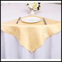 Hotel cafe wipe cup cloth Absorbent restaurant napkin cloth Square cloth mouth cloth Wipe cup cloth Light yellow hook flower