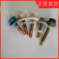 Plastic carbon steel nylon head hexagonal self-tapping self-drilling screw dovetail screw drill tail M5 5 * 19 25 32 
