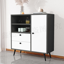 Modern minimalist leaning against wall Cupboard With Door Contained Storage Dining Side Microwave Oven Cabinet Kitchen Balcony Living-room Tea Water Cabinet