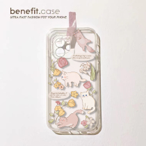 ins cute kitty applies Huawei nova6 7 7pro 8 8pro mobile phone shell p40p30p20 transparent nova5 full package mate30 soft cover