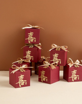 Wedding banquet candy box gift box bag portable wedding premium candy empty box wedding special niche 2021 New