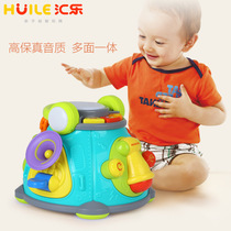 Huile music 797 multifunctional music polyhedron baby children educational toys 667 curiosity doll baby space capsule