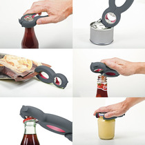German boomer upscale creative six all-in-one multifunctional combined open jar with open bottle canning knife 6in1